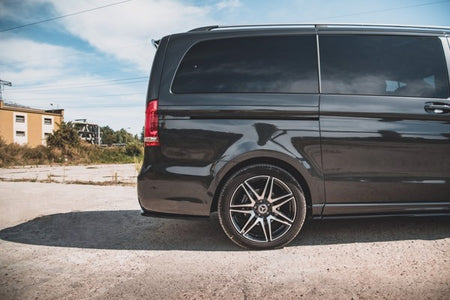 Maxton Rear Side Splitters V.1 Mercedes-Benz V-Class Amg-Line W447 Facelift - Gloss Black