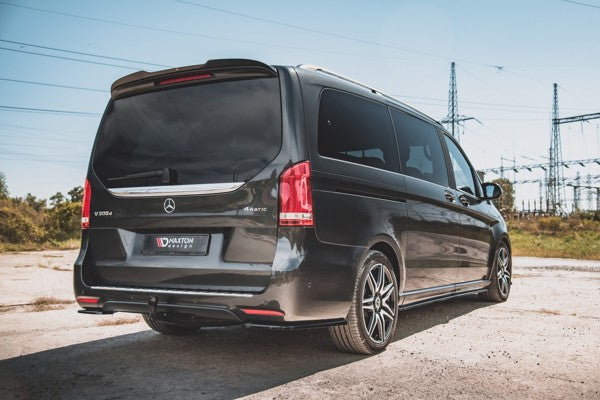 Maxton Rear Side Splitters V.1 Mercedes-Benz V-Class Amg-Line W447 Facelift - Gloss Black