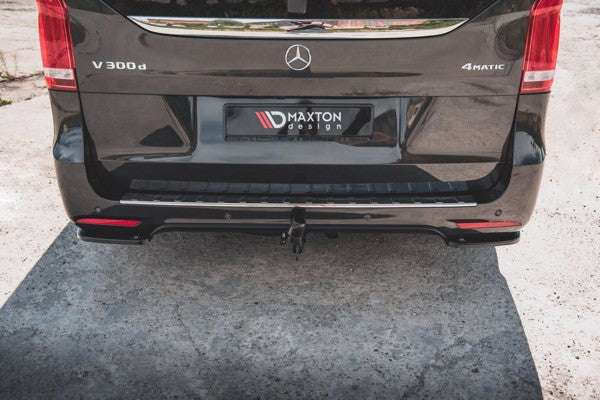 Maxton Rear Side Splitters V.1 Mercedes-Benz V-Class Amg-Line W447 Facelift - Gloss Black