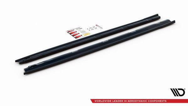 Maxton Side Skirts Diffusers Peugeot 208 Mk2 - Gloss Black