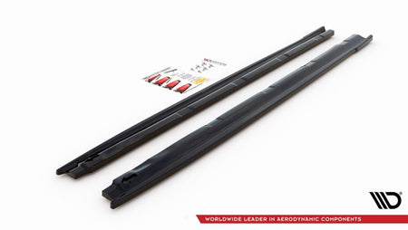 Maxton Side Skirts Diffusers Peugeot 208 Mk2 - Gloss Black