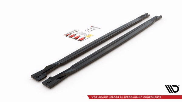 Maxton Side Skirts Diffusers Volkswagen T-Roc Mk1 - Gloss Black