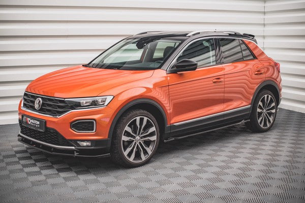 Maxton Side Skirts Diffusers Volkswagen T-Roc Mk1 - Gloss Black