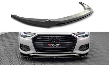 Maxton Front Splitter V.3 Audi A6 C8 - Gloss Black