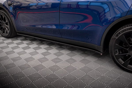 Maxton Side Skirts Diffusers V.2 Tesla Model Y - Gloss Black