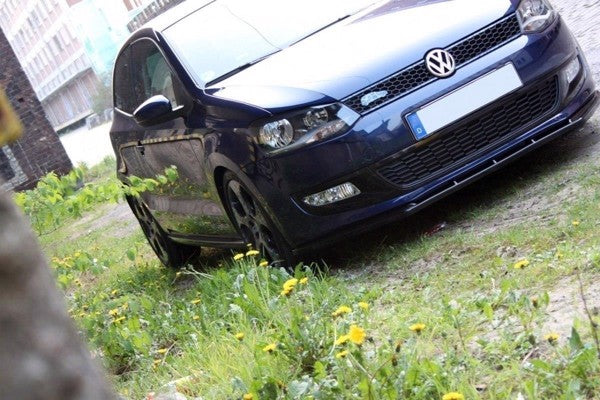 Maxton Front Splitter VW Polo Mkv - Gloss Black