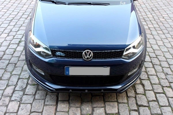Maxton Front Splitter VW Polo Mkv - Gloss Black