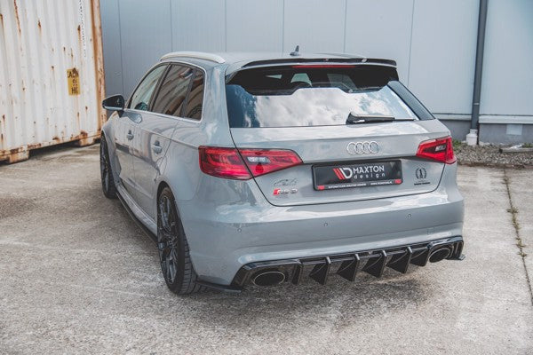 Maxton Rear Valance Audi RS3 8V Sportback - Gloss Black