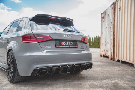 Maxton Rear Valance Audi RS3 8V Sportback - Gloss Black