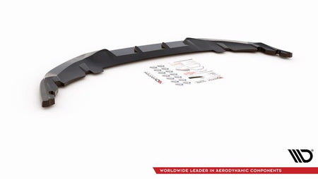 Maxton Front Splitter V.1 Mini Countryman Mk2 F60 Jcw - Gloss Black