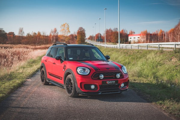 Maxton Front Splitter V.1 Mini Countryman Mk2 F60 Jcw - Gloss Black