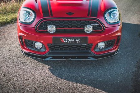 Maxton Front Splitter V.1 Mini Countryman Mk2 F60 Jcw - Gloss Black