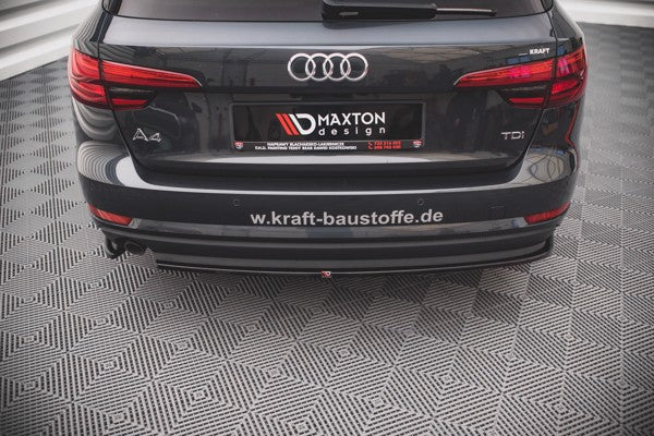 Maxton Rear Side Splitters Audi A4 Avant B9 - Gloss Black