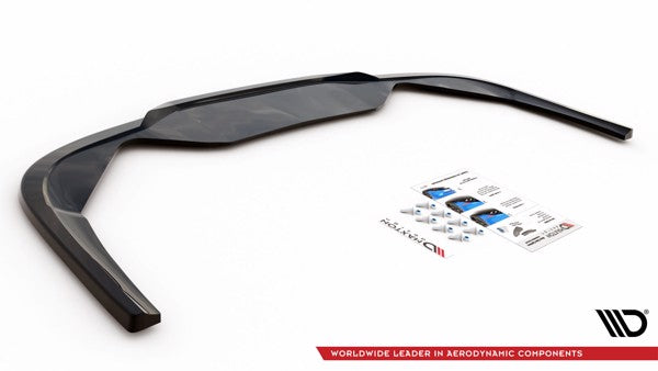Maxton Central Rear Splitter Peugeot 508 Gt Mk1 Facelift - Gloss Black