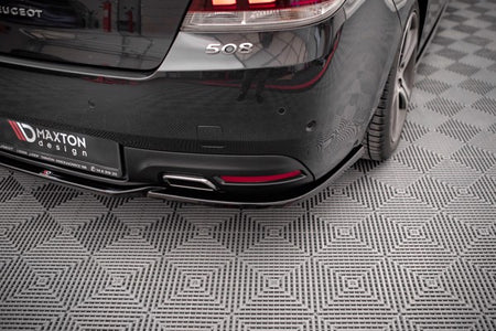 Maxton Central Rear Splitter Peugeot 508 Gt Mk1 Facelift - Gloss Black