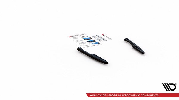 Maxton Rear Side Splitters Volkswagen Touareg R-Line Mk3 - Gloss Black