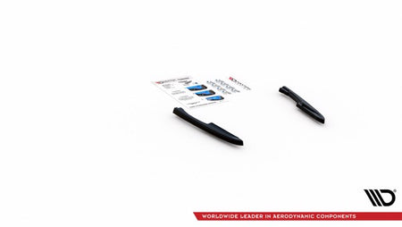 Maxton Rear Side Splitters Volkswagen Touareg R-Line Mk3 - Gloss Black