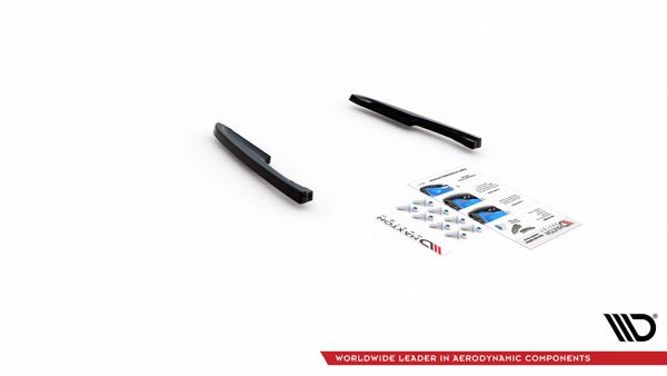Maxton Rear Side Splitters Volkswagen Touareg R-Line Mk3 - Gloss Black