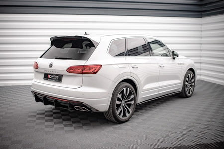 Maxton Rear Side Splitters Volkswagen Touareg R-Line Mk3 - Gloss Black
