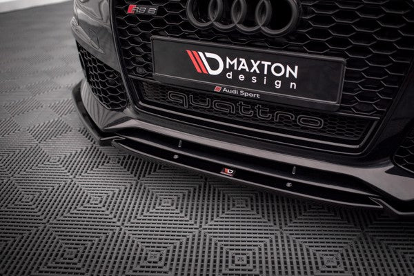 Maxton Front Splitter Audi A6 RS6 Look C7 - Gloss Black