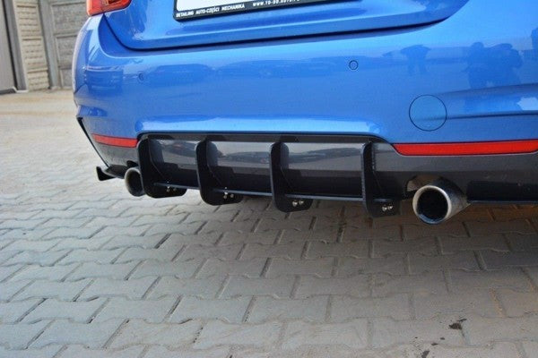 Maxton Rear Diffuser & Rear Side Splitters For BMW 4 F32 M-Pack
