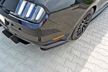 Maxton Rear Side Splitters Ford Mustang Gt Mk6  - Gloss Black