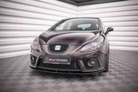 Maxton Front Splitter Seat Leon Mk2 Cupra Fr Preface - Gloss Black