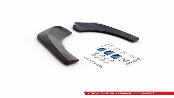Maxton Rear Side Splitters Skoda Kodiaq Mk1 Sportline - Gloss Black
