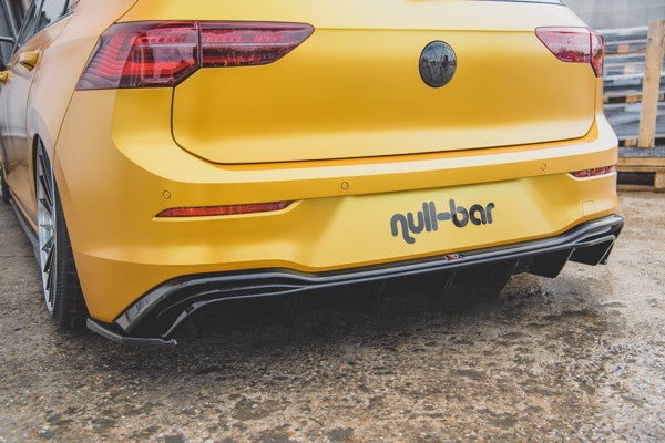 Maxton Rear Side Splitters VW Golf 8  - Gloss Black
