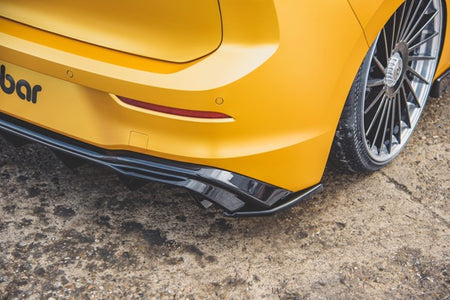 Maxton Rear Side Splitters VW Golf 8  - Gloss Black