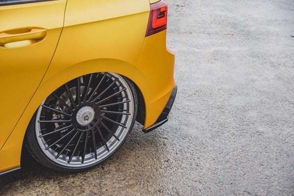 Maxton Rear Side Splitters VW Golf 8  - Gloss Black