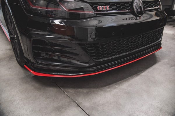 Maxton Front Splitter VW Golf 7 Gti Tcr  - Gloss Black