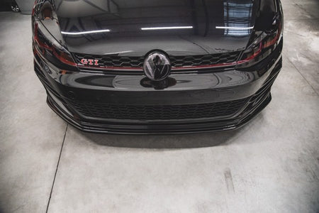 Maxton Front Splitter VW Golf 7 Gti Tcr  - Gloss Black