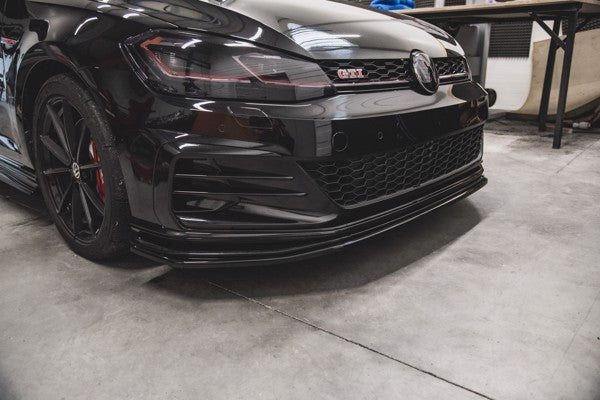 Maxton Front Splitter VW Golf 7 Gti Tcr  - Gloss Black