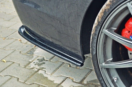Maxton Rear Side Splitters For BMW 5 F11 M-Pack (Fits Two Double Exhaust Ends) - Gloss Black