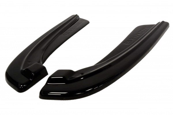 Maxton Rear Side Splitters For BMW 5 F11 M-Pack (Fits Two Double Exhaust Ends) - Gloss Black
