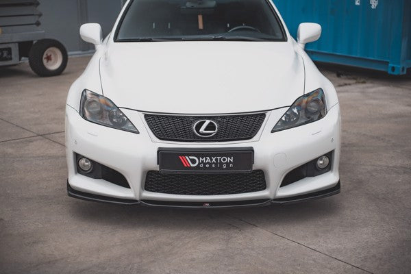 Maxton Front Splitter V.2 Lexus Is F Mk2 - Gloss Black