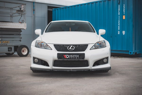 Maxton Front Splitter V.2 Lexus Is F Mk2 - Gloss Black