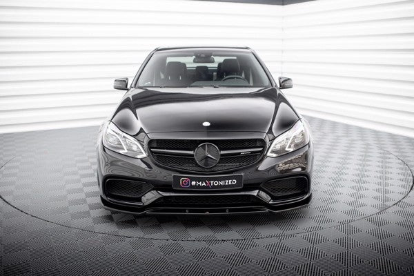 Maxton Front Splitter Mercedes-Benz E63 Amg Sedan W212 Facelift - Gloss Black