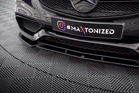 Maxton Front Splitter Mercedes-Benz E63 Amg Sedan W212 Facelift - Gloss Black
