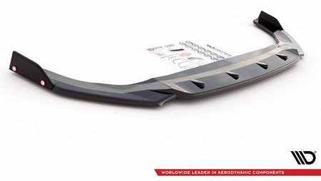 Maxton Front Splitter + Flaps V.2 Volkswagen Golf 8 Gti - Gloss Black