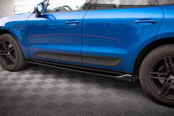 Maxton Side Skirts Diffusers Porsche Macan Mk1 - Gloss Black