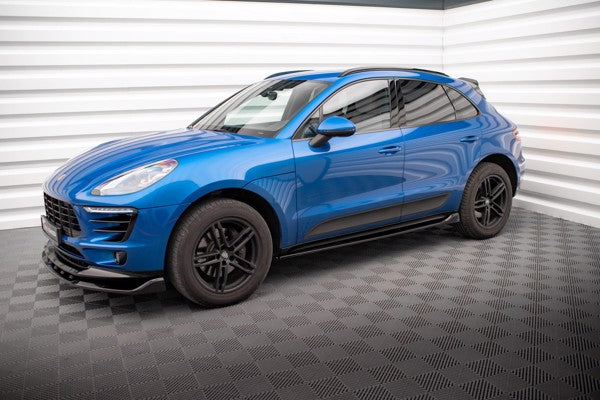 Maxton Side Skirts Diffusers Porsche Macan Mk1 - Gloss Black