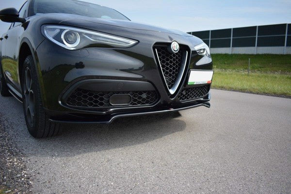 Maxton Front Splitter V.1 Alfa Romeo Stelvio - Gloss Black
