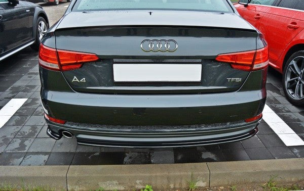 Maxton Rear Side Splitters Audi A4 B9 S-Line - Gloss Black