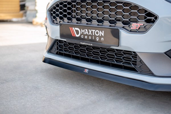 Maxton Front Splitter V.6 Ford Fiesta Mk8 St / St-Line - Gloss Black
