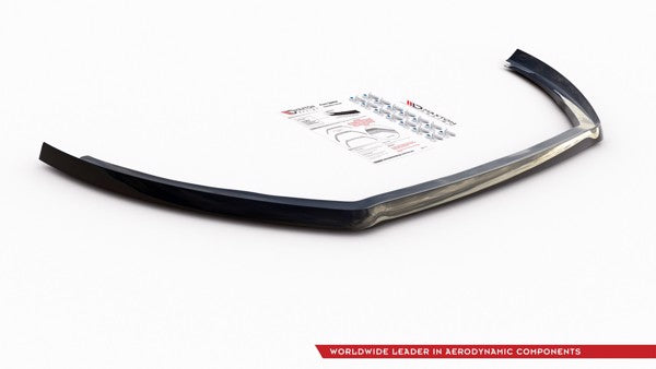 Maxton Front Splitter V.6 Ford Fiesta Mk8 St / St-Line - Gloss Black