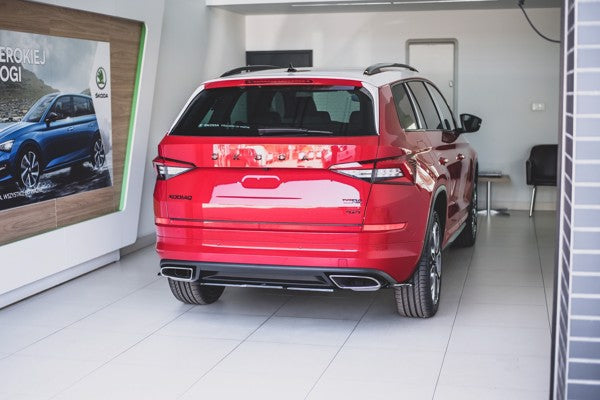 Maxton Central Rear Splitter Skoda Kodiaq RS - Gloss Black