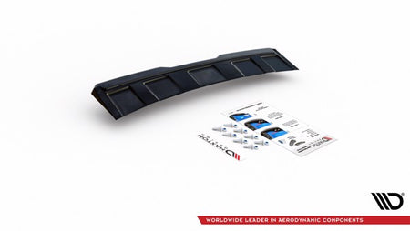 Maxton Central Rear Splitter Skoda Kodiaq RS - Gloss Black