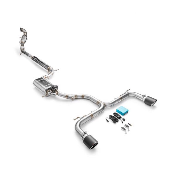 RM Motors Complete exhaust system for Volskwagen Golf 7 VII GTI with sport catalyst Emission standard - Euro 4, Capacity - 100 